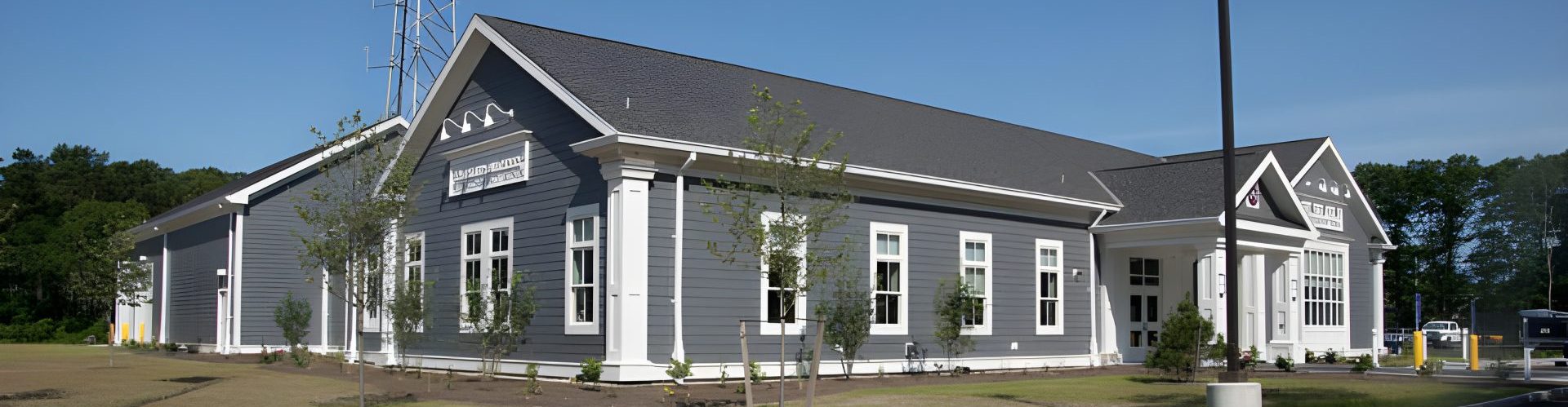 Front of the Sandwich Police Department Headquarters Building